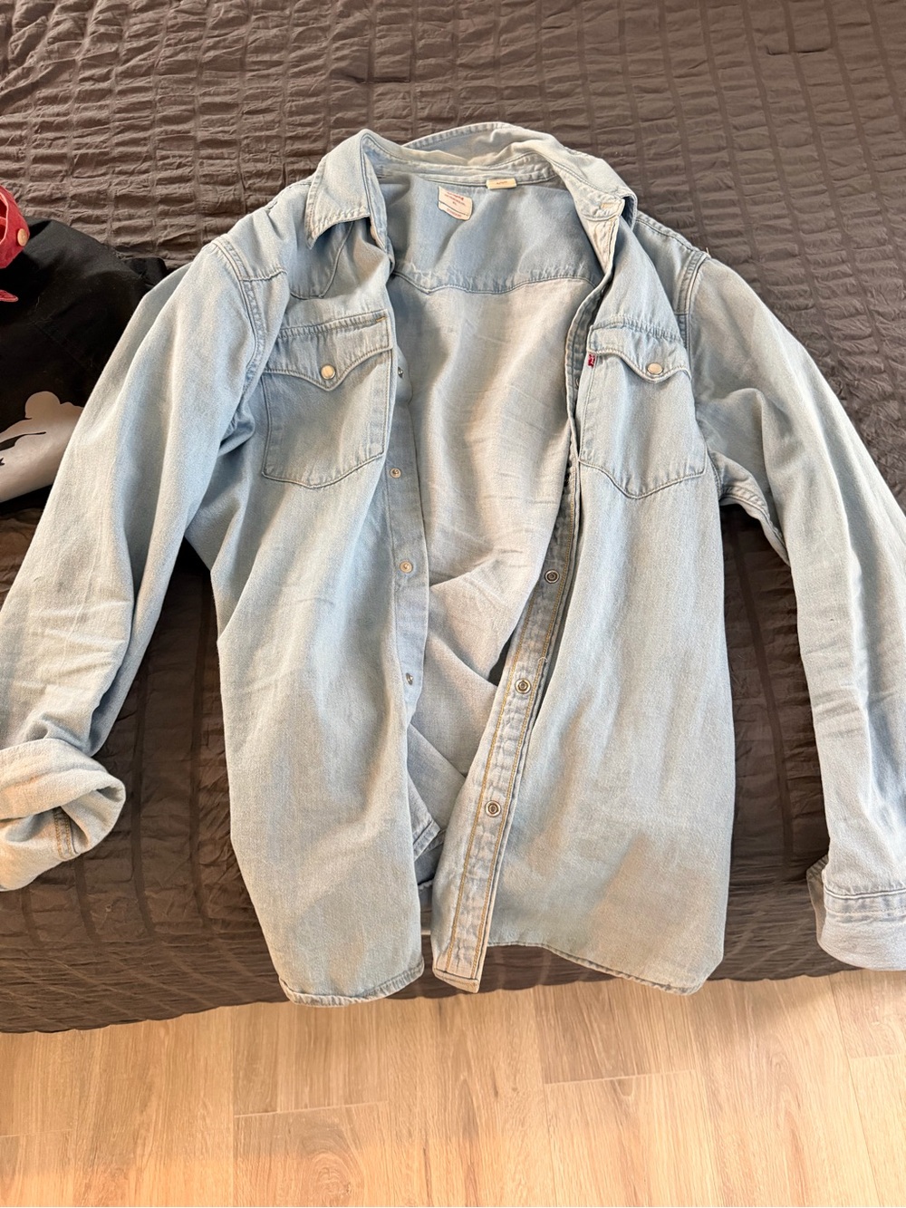 Levi's Light Blue Denim Button-Up Shirt
